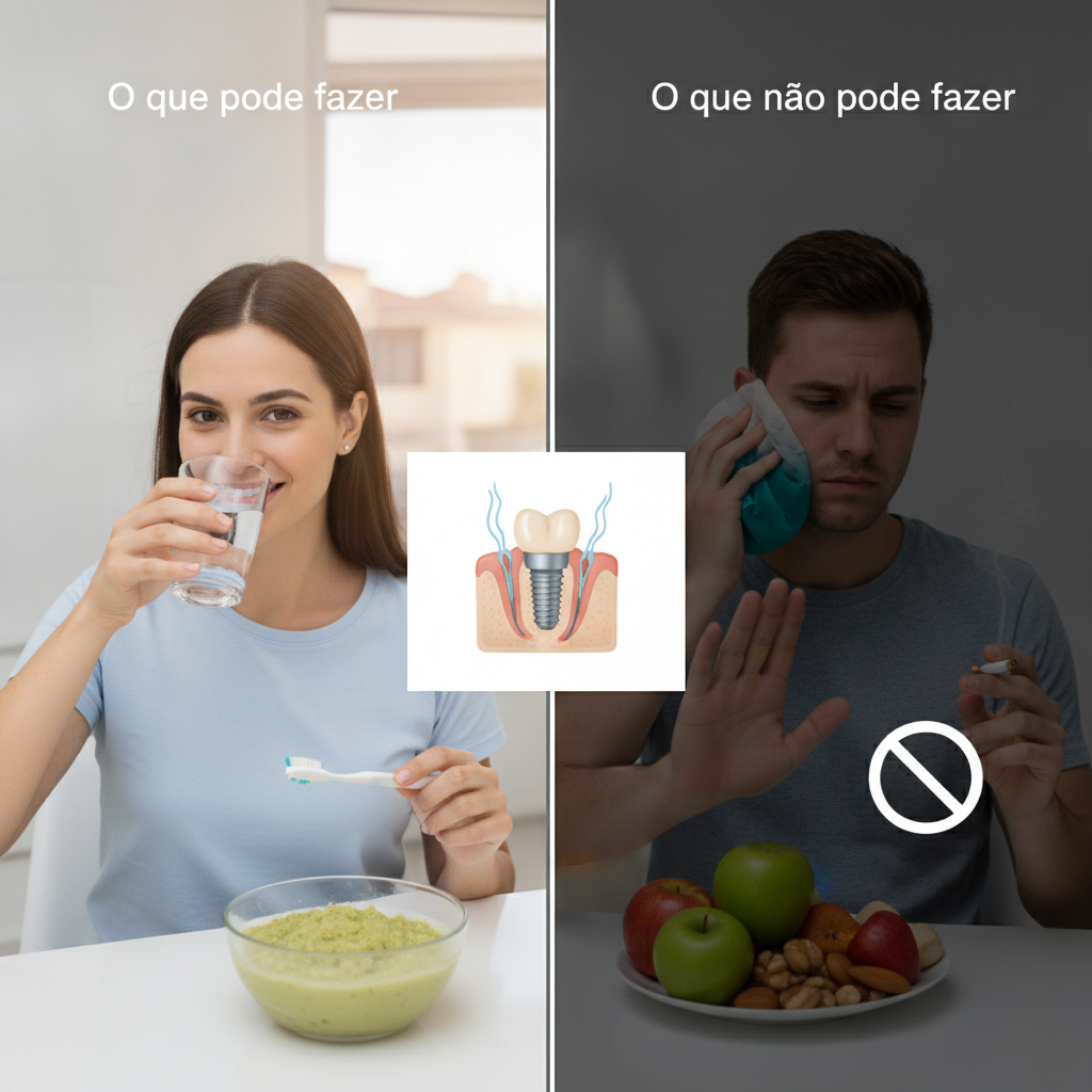 Cuidados após colocar implante dentário em Farroupilha