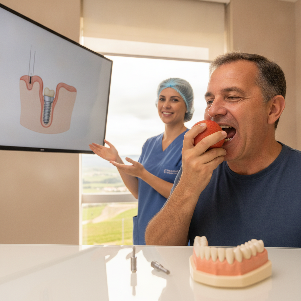 Implante Dentário Resolve Problema de Mastigação em Farroupilha