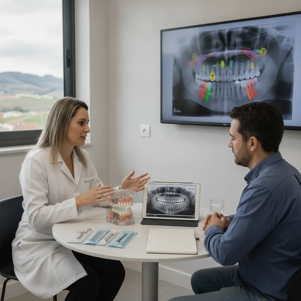 Quantas consultas para implante dentário em Farroupilha?